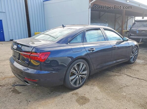 WAUE8AF24MN015393 2021 AUDI A6 Blue Trasero derecho