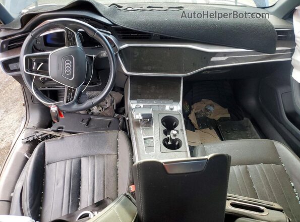 WAUE8AF24MN015393 2021 AUDI A6 Blue Vista del salpicadero