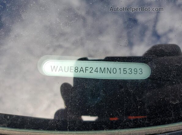 WAUE8AF24MN015393 2021 AUDI A6 Blue Vista del compartimento del motor