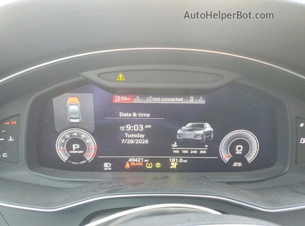 WAUE8AF26LN063203 2020 AUDI A6 Черный Вид щитка приборов
