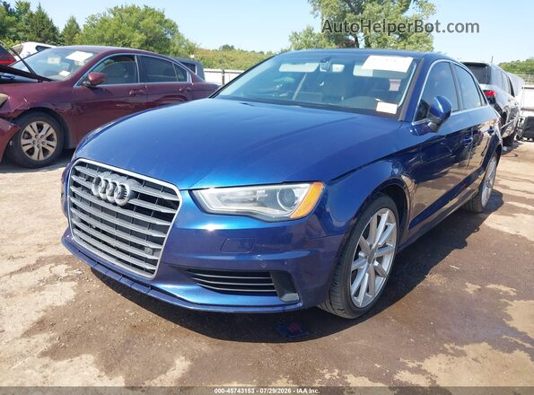 WAUE8GFF0G1069727 2016 AUDI A3 Blue Przód lewy