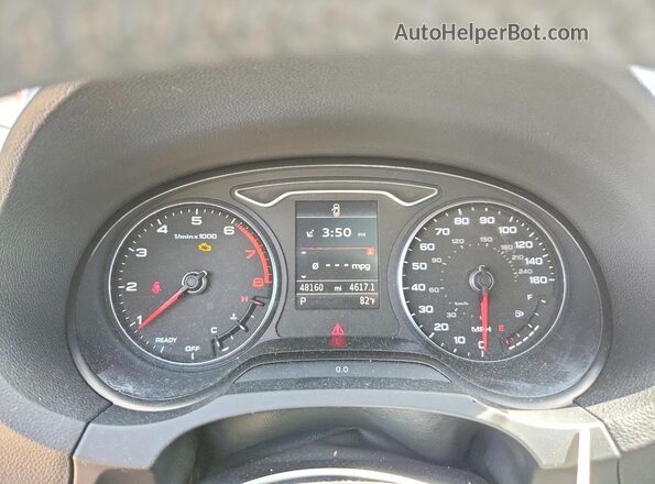WAUE8GFF3G1086134 2016 AUDI A3 Black Вид щитка приладів