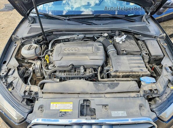 WAUE8GFF3G1086134 2016 AUDI A3 Black Вид задньої частини салону