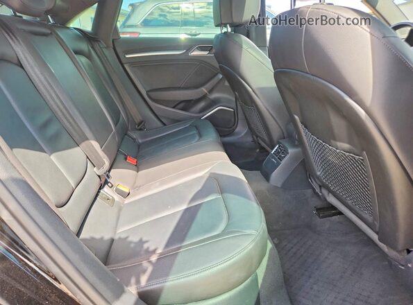 WAUE8GFF3G1086134 2016 AUDI A3 Black Вид задніх сидінь