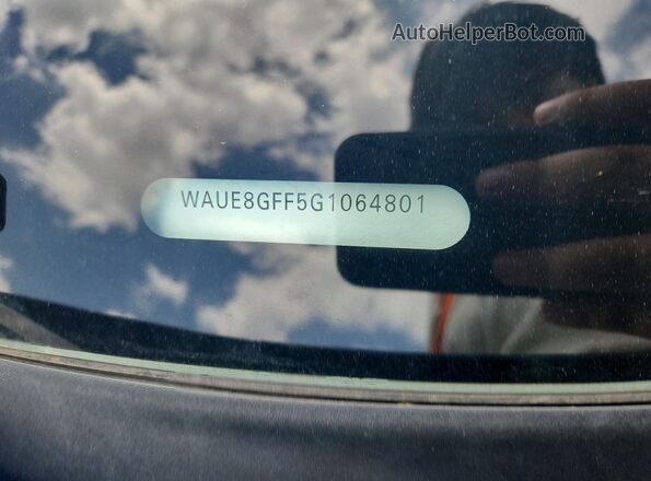 WAUE8GFF5G1064801 2016 AUDI A3 Silver Вид підкапотного простору