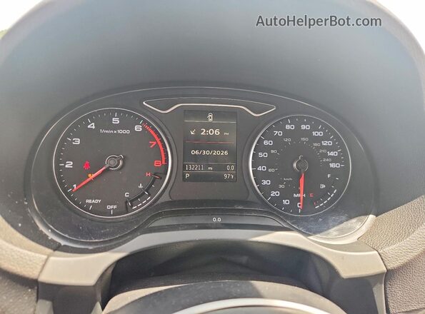 WAUE8GFF5G1064801 2016 AUDI A3 Silver Вид щитка приладів