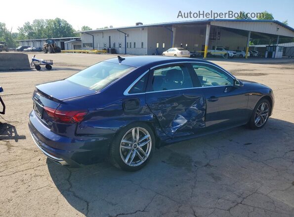 WAUEAAF41MN005863 2021 AUDI A4 Blue Trasero derecho