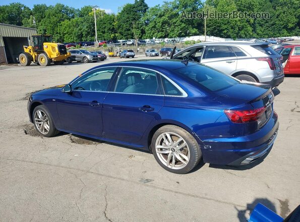 WAUEAAF41MN005863 2021 AUDI A4 Blue Trasero izquierdo