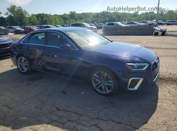 WAUEAAF41MN005863 2021 AUDI A4 Blue Delantero derecho
