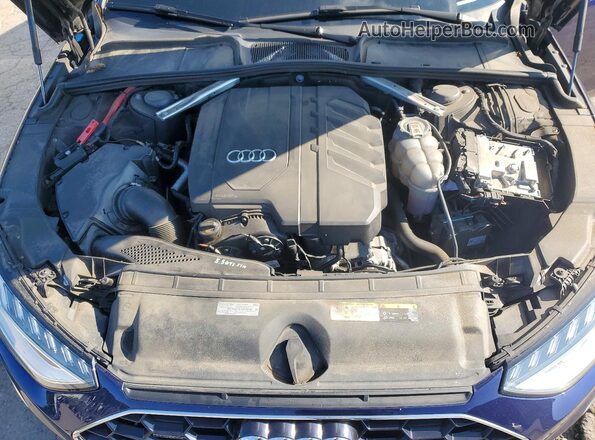 WAUEAAF41MN005863 2021 AUDI A4 Blue Vista interior trasera