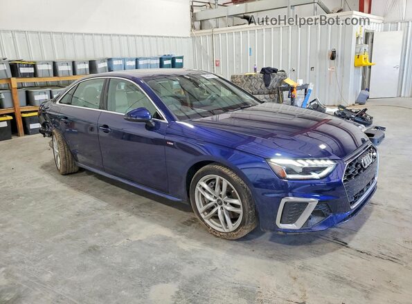 WAUEAAF41RN010956 2024 AUDI A4 Blue Delantero derecho