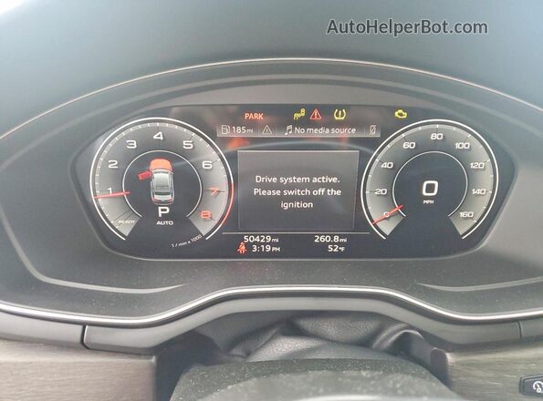 WAUEAAF43RN010750 2024 AUDI A4 Gray Vista del cuadro de instrumentos