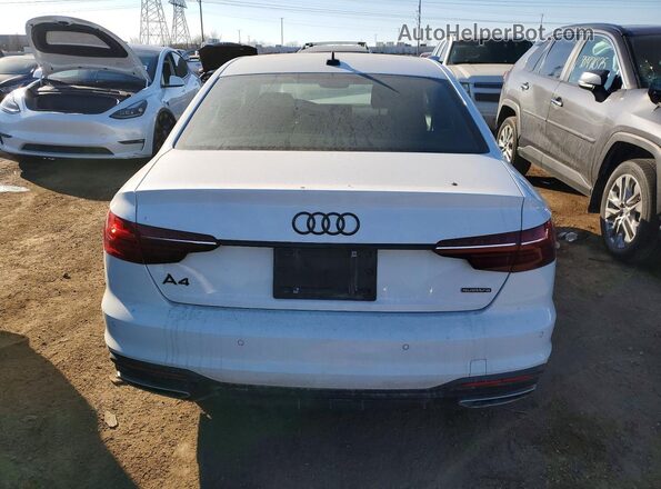 WAUEAAF44MA015410 2021 AUDI A4 White Вид ззаду