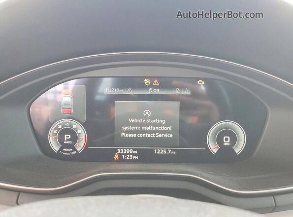 WAUEAAF45PN020838 2023 AUDI A4 Gray Вид щитка приладів