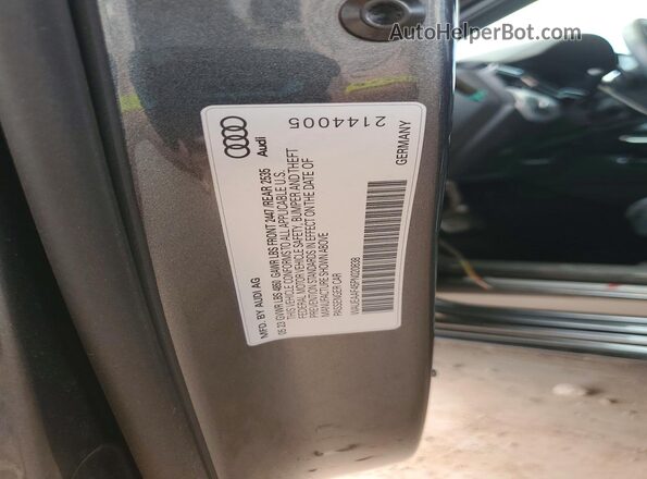 WAUEAAF45PN020838 2023 AUDI A4 Gray Вид наклейки з VIN-кодом