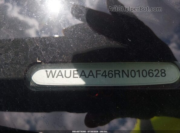 WAUEAAF46RN010628 2024 AUDI A4 Gray Engine compartment view