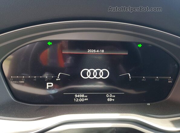 WAUEAAF46RN017921 2024 AUDI A4 Blue Widok zestawu wskaźników