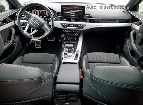 WAUEAAF47MA064455 2021 AUDI A4 Blue Вид панелі приладів