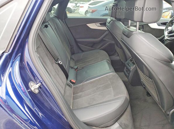 WAUEAAF47MA064455 2021 AUDI A4 Blue Вид задніх сидінь