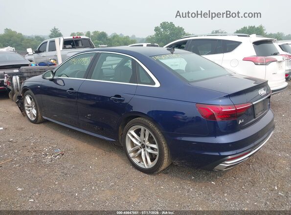 WAUEAAF47RN013845 2024 AUDI A4 Blue Հետևի ձախ