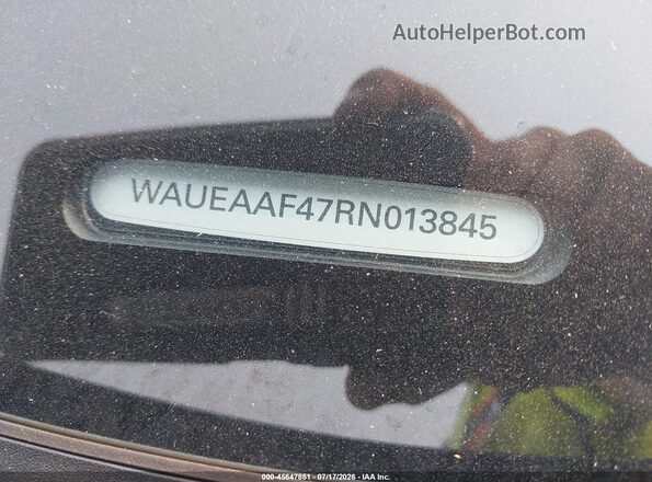 WAUEAAF47RN013845 2024 AUDI A4 Blue Շարժիչի բաժամունքի տեսք