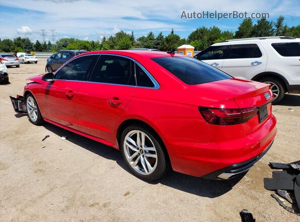 WAUEAAF48PA034465 2023 AUDI A4 Red Trasero izquierdo