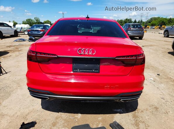 WAUEAAF48PA034465 2023 AUDI A4 Red Vista trasera
