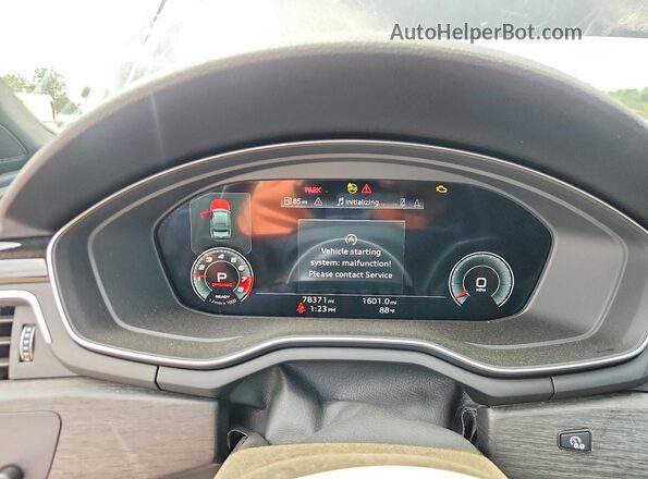 WAUEAAF49MA025320 2021 AUDI A4 Black Սարքավորումների վահանակի տեսք