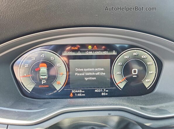 WAUEAAF4XMA039842 2021 AUDI A4 Gray Instrument cluster view