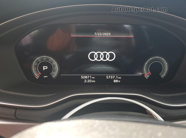 WAUEAAF4XPA016050 2023 AUDI A4 Black Instrument cluster view