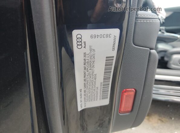 WAUEAAF4XPA016050 2023 AUDI A4 Black Engine compartment view