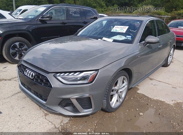 WAUEAAF4XRN015895 2024 AUDI A4 Gray წინა მარცხენა ხედი სამი მეოთხედიდან