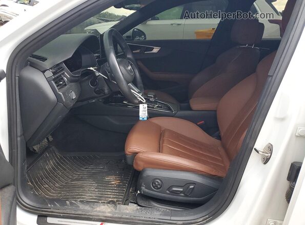 WAUEABF45MN003958 2021 AUDI A4 White Front interior view
