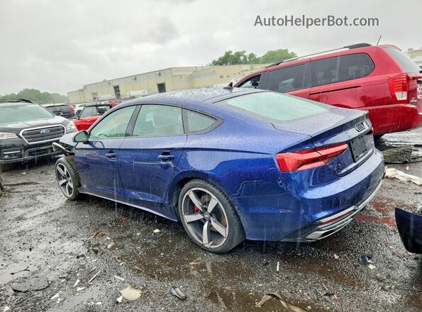 WAUEACF51NA040349 2022 AUDI A5 Blue უკანა მარცხენა