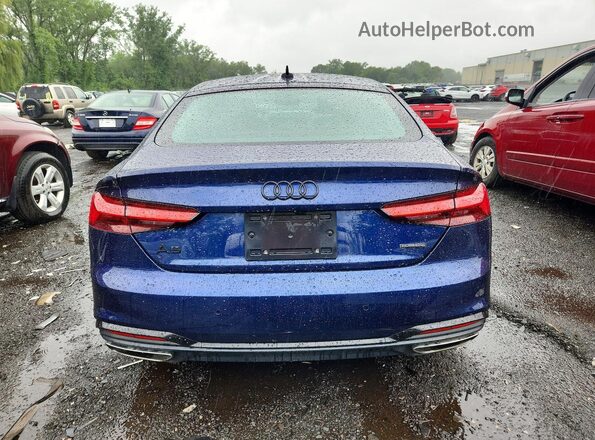 WAUEACF51NA040349 2022 AUDI A5 Blue უკანა ხედი