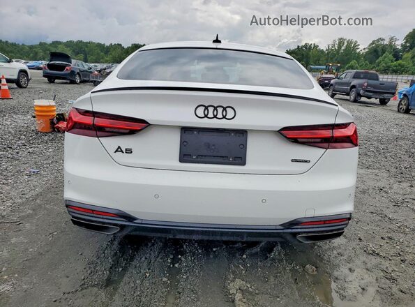 WAUEACF52PA016533 2023 AUDI A5 White Вид ззаду