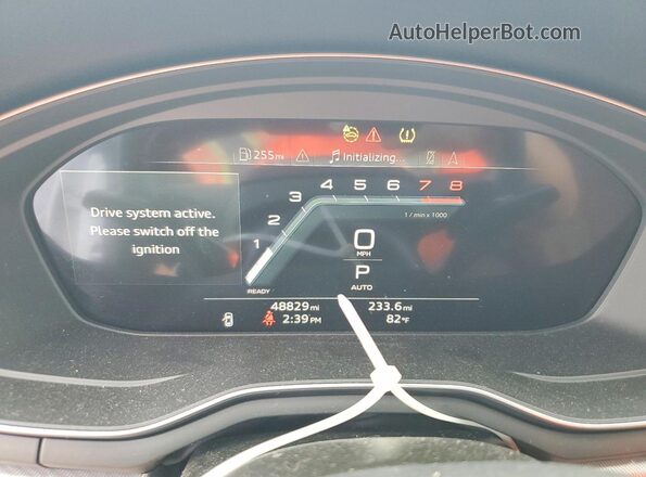 WAUEACF52PA016533 2023 AUDI A5 White Вид щитка приладів