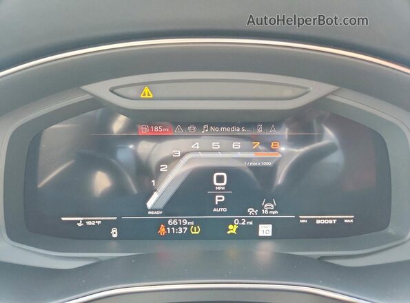 WAUEFBF26SN046315 2025 AUDI S6 Black Widok zestawu wskaźników
