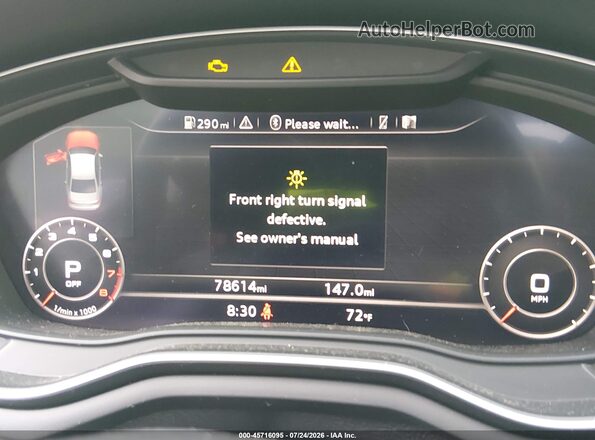 WAUENAF40HN002284 2017 AUDI A4 Черный 