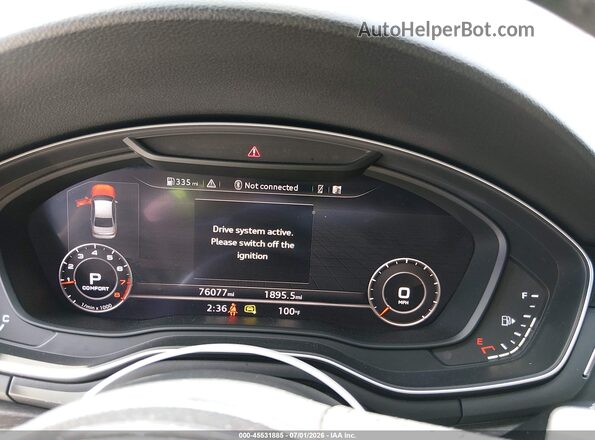 WAUENAF40JA166809 2018 AUDI A4 Black Vista de los asientos traseros