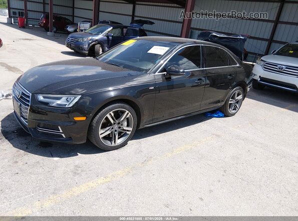 WAUENAF40JA166809 2018 AUDI A4 Black Vista tres cuartos delantera izquierda