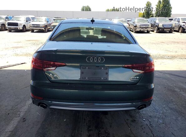WAUENAF40JA201705 2018 AUDI A4 Green Вид ззаду
