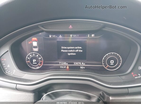 WAUENAF40KA035459 2019 AUDI A4 Black Вид задніх сидінь
