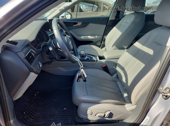 WAUENAF40KA116560 2019 AUDI A4 Silver Widok wnętrza z przodu