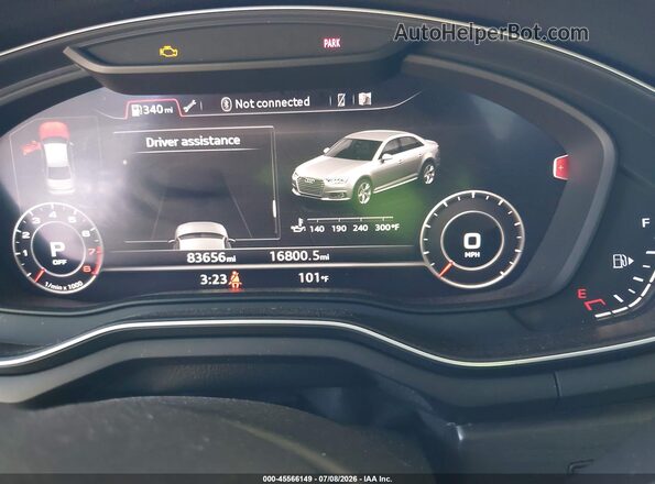 WAUENAF41HN070478 2017 AUDI A4 Gray Вид задніх сидінь