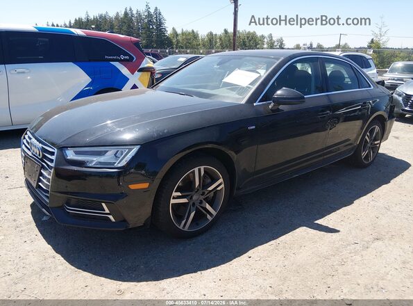 WAUENAF41JA120776 2018 AUDI A4 Black წინა მარცხენა ხედი სამი მეოთხედიდან