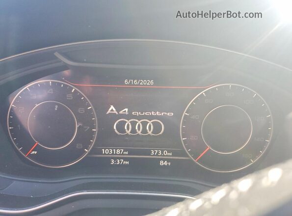 WAUENAF41KN005735 2019 AUDI A4 Black Instrument cluster view