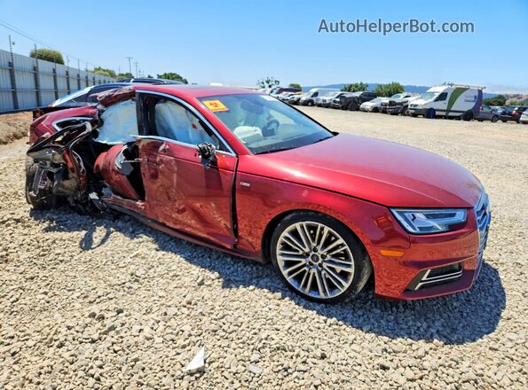 WAUENAF42JA010139 2018 AUDI A4 Burgundy Передня права чверть