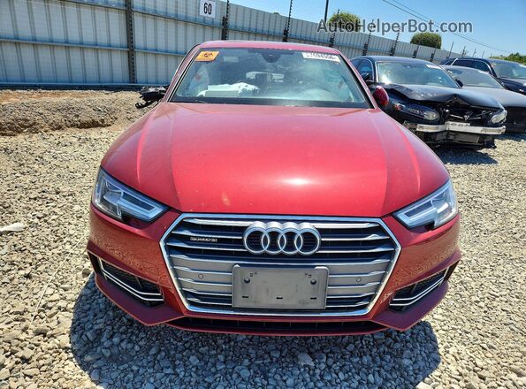 WAUENAF42JA010139 2018 AUDI A4 Burgundy Вид спереду