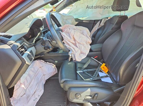WAUENAF42JA010139 2018 AUDI A4 Burgundy Вид салону спереду